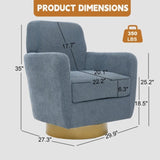 360 degree rotating sofa armchair cotton linen skin friendly fabric Ergonomic design Living room W2113P235640