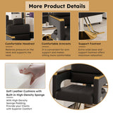 Professional Hydraulic Barber Chair - 360&deg Swivel with Adjustable Height, Stainless Steel 41738739