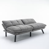 Light Grey Convertible Folding Modern sofa Bed W570124912