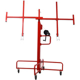 Drywall Lift Panel 16' Lift Panel Hoist Jack Lifter Jack Rolling Caster Wheel Sheetrock W465P189993