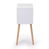 Nightstand with 2 Drawers, Tables with Solid Wood Legs and Storage, End Table, Side Table, W2181P156141