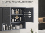 Bathroom Cabinet/Wall Cabinet-Gray 87354865