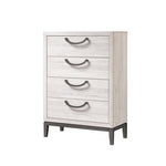 ZUN 1pc Unique Design Contemporary Sleek Chest 4- Drawers Storage Bedroom Wooden Furniture Solid Wood B011P266108