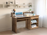 General Style Modern P2 15MM Chipboard Computer Desk Brown 57393287