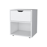 White Elegant Drawer Nightstand B062P175058