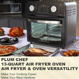 12.5 Quart 7-in-1 Convection Toaster Oven, 1500W, 5 Pre-set Menus, Roast, Bake, Grill, Broil, Toast, W1002P292365