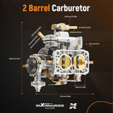 38x38 2 Barrel Carburetor For Fiat Renault Ford For VW For BMW Cyl 38/38 DGEV 91459309