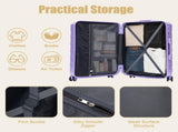 28" Large Suitcase, ABS Hardshell, Upgraded Crack-Resistant Iron Handle, Combination Lock, 360&deg W2787P536191
