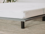 Omne Sleep 8" Memory Foam Mattress Twin in White/Light Blue B04758768