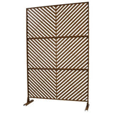 Outdoor & Indoor Privacy Metal Privacy 76" H48" W, Freestanding Decorative Privacy W465P193248