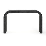 Mirod 52" Wood Console Table with Curved Edge, Natural Texture, Perfect for Entryways and Living N760P282826B