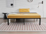 195.5*142.2*45.7cm Bed Height 18" Simple Basic Iron Bed Frame Iron Bed Black 99106496