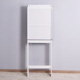 ZUN Modern Over The Toilet Space Saver Organization Wood Storage Cabinet for Home, Bathroom -White W40931565