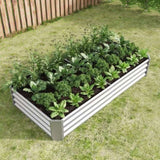 ZUN Raised Garden Bed Outdoor, 6×3×1ft , Metal Raised Rectangle Planter Beds for Plants, Vegetables, and 57393936