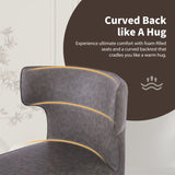 28inch Counter Height Bar Stools Set of 2, Modern Bar Upholstered Chairs with PU Leather, Metal N762P199304E