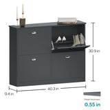Shoe Cabinet,Hidden Slim Narrow Shoe Rack Cabinet with 4 Drawers for Entryway, 80819021