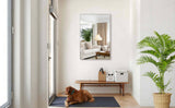 48x32 Oversized Modern Rectangle Mirror with SIlver Frame Decorative Large Wall Mirrors for W708P297399