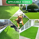 ZUN Artificial turf, professional dog mat large turf outdoor carpet terrace pet lawn, artificial carpet 49170608