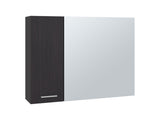 Harbor Medicine Double Door Cabinet,Four Interior Shelves, Black Wengue B097P474280
