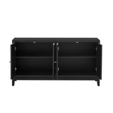 U_STYLE Sleek Storage Cabinet Sideboard Buffet with Vertical Line Design,Suitable for Study,Entrance N711P205933B