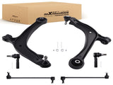 6x Front Lower Control Arms Sway Bar Tie Rods Kit fit for Honda Odyssey 2011-2017 60407814