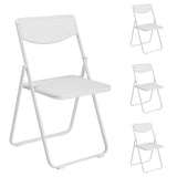 ZUN 4 Pack Plastic Folding Chairs, Lightweight Stackable Commercial Chairs, Portable Event Seats Indoor 57324327