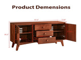 47.3" Mid Century Modern Sideboard Buffet Cabinet, Kitchen Buffet Cabinet with Solid Wood Frame Legs W3204P489400
