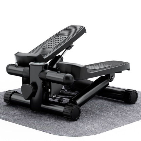 ZUN Mini Fitness Stepper, Hydraulic Fitness Stepper with Resistance Bands and Display, Silent Design, 93159575