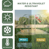 10 ft. x 20 ft. Galvanized Large Metal Walk in Chicken Coop Cage Farm Poultry Run Hutch Hen House 24183316