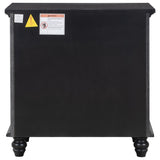 U_STYLE 3-Drawer Storage Wood Cabinet, End Table with Pull out Tray WF319367AAB