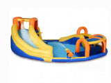 6-in-1 Inflatable Water Slide Bounce House Kids Jumping Castle with Slide, Basket, Pool, Climbing 40378251