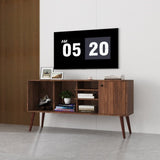 ZUN TV Stand Use in Living Room Furniture with 1 storage and 3 shelves Cabinet W331P247814