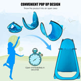 ZUN Portable Changing Shower Tent Room Outdoor Instant Pop Up Privacy Camping Toilet 70263074