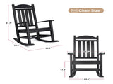 HDPE Outdoor Rocking, Porch Rocker with High Back, Patio Rockers Weather Resistant Rocking W1889P450927