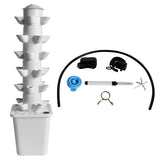 White 30 Pod Hydroponic Growing System Outdoor Indoor Garden Plant with Pump and Tank 80919834