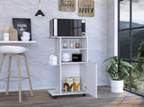Napenthe 1-Shelf Kitchen Cart with Caster White B06280103