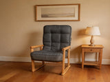 Modern adjustable lounge chair, with adjustable seat height and three-level lumbar angle adjustment, W244P459660