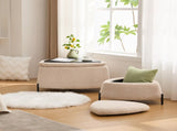 29.9"Wide 2 - Piece Upholstered Storage Ottoman Set Footrest Shoe Changing Stool with Metal W3098P296985