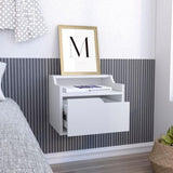 Busan Modern Floating Nightstand , End Table, Side Table Single-Drawer Design with Sleek Two-Tiered B070137840