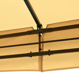 TREXM 10x12 Outdoor Gazebo Tent with Double Roofs, Patio Gazebo with Mosquito Netting and Privacy N715P261157A