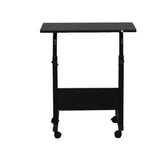Removable P2 15MM Chipboard & Steel Side Table with Baffle Black 06319375