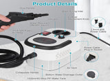 2500W High Pressure Steam Cleaner, 3 Bar 100&degC Fast Heating Steamer with 6 Adjustable Speeds, 52966844