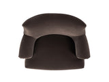 Eloise 30" Pleated Sock Arm Accent Armchair Deep Brown Performance Velvet B2719P387116