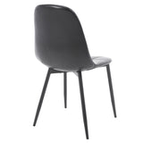 ZUN Dining Chairs Set of 4, Upholstered Faux Leather Dining Room Chairs, Modern Kitchen Chairs with W3112P262800