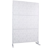 Outdoor & Indoor Privacy Metal Privacy 76" H48" W, Freestanding Decorative Privacy W465P193269