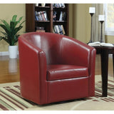 Red Swivel Armchair B062P145688