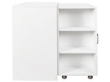 Bookcase with Three Pulled Out Doors Shelving Cabinet,3 Tier Floor Standing Bookcase,Slide Out W331P374568