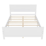 ZUN Wood Platform Bed Frame with Headboard, Mattress Foundation with Wood Slat Support, No Box Spring 15266389