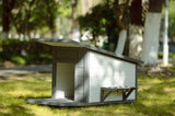 Outdoor Dog house With Food bowl, 4 swivel wheels N843P252402B