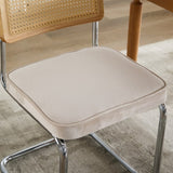 Mid Century Modern Dining Chairs Set of 2, Velvet Accent Chairs with Natural Cane Back & Stainless W1143P168322